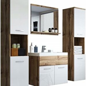 Bathroom Furniture, Sink Included, Different Colors (Gloss White/Wotan)